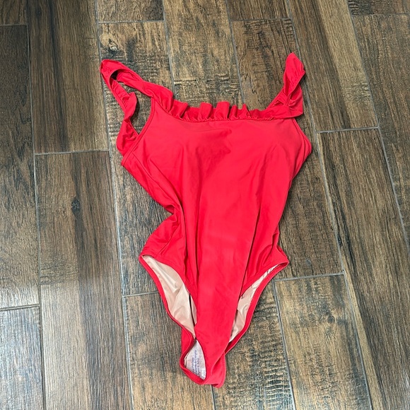 Jcrew Ruffled scoopback one-piece swimsuit - Picture 3 of 6